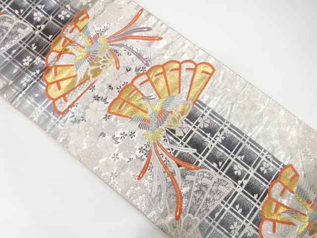 JAPANESE FUKURO OBI / WOVEN SAKURA